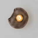 Axyaa Curved Yellow Glass Wall Lamp for Cozy Home Lighting