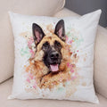 Axyaa Watercolor Dog Pillow - Cozy Pet Animal Pillow for Home Sofa