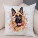 Axyaa Watercolor Dog Pillow - Cozy Pet Animal Pillow for Home Sofa