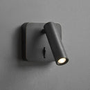 Axyaa Brass LED Wall Light Switch 4000K Copper Gold Black Silver Bedroom Reading