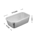 Axyaa Stainless Steel Food Storage Tray with Cover - Kitchen Organizer