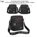 Axyaa Waterproof Single Shoulder Bag with Multiple Layers and Secure Zipper