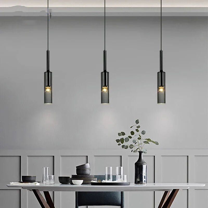 Axyaa Modern LED Pendant Chandeliers for Indoor Living and Dining Room Lighting