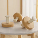 Axyaa Wood Hook Hanging Storage Rack for Bathroom Kitchen Bedroom Coat Towel Key