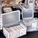 Axyaa Kpop Photocard Storage Box: Transparent Organizer for Idol Photo Collection