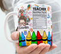 Axyaa Teacher Life Coffee Mug | Funny Office Milk Cup for Wife, Girl Friend Birthday