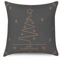 Axyaa Geometric Christmas New Year Pattern Cushion Cover for Sofa Bedroom Car