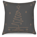 Axyaa Geometric Christmas New Year Pattern Cushion Cover for Sofa Bedroom Car