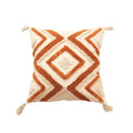 Axyaa Geometric Tufted Tassel Cotton Cushion Cover for Retro Bohemia Decor