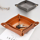 Axyaa Leather Porch Storage Tray: Nordic Style Organizer for Household Sundries