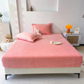Axyaa Flannel Fitted Sheet, Soft Fleece Mattress Cover for Home & Hotel
