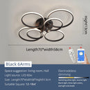 Axyaa Modern LED Chandelier for Home Lighting - Black/White, AC110-220V