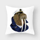 Axyaa Cartoon Animal Print Pillowcase for Home Decor