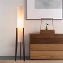 Axyaa Zen Style Black Walnut Floor Lamp