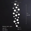 Axyaa Pebble Chandelier: Stylish Lighting for Living Room, Bedroom, Restaurant, Bar, Staircase