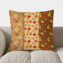 Axyaa Autumn Leaves & Pumpkins Decor Pillow Cover for Sofa Bedroom Car
