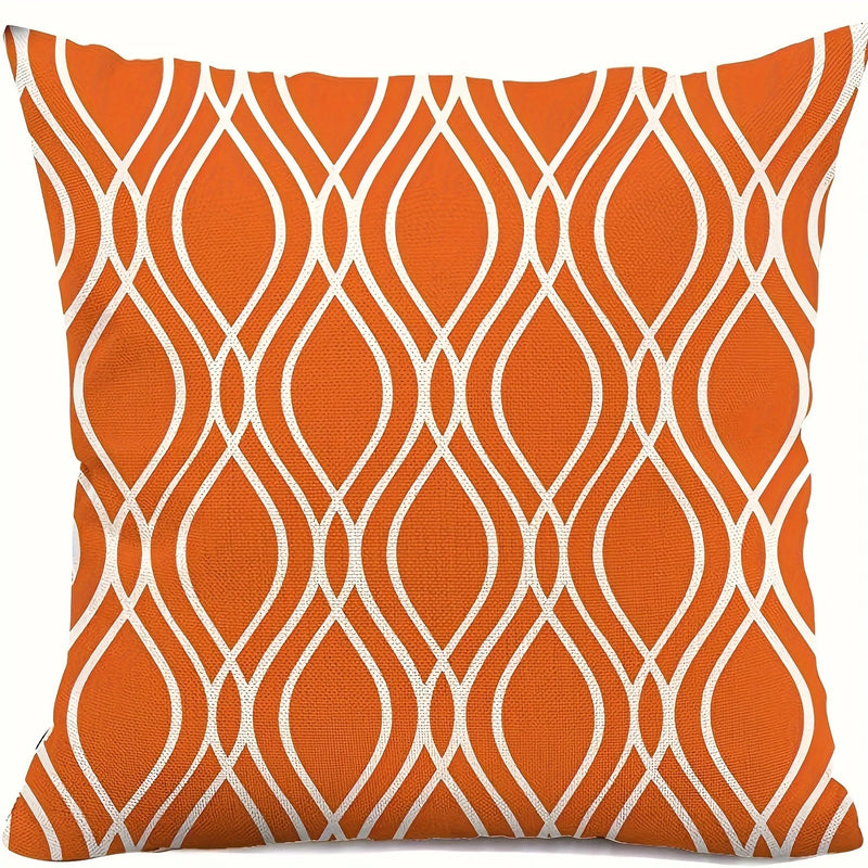 Axyaa Geometric Line Print Pillowcase for Living Room Sofa Decoration