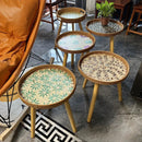 Axyaa Handmade Rattan Shells Coffee Table - Nordic Style Home Decoration