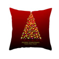 Axyaa Christmas Gift Pillowcase Red Print Cushion Cover for Home Sofa