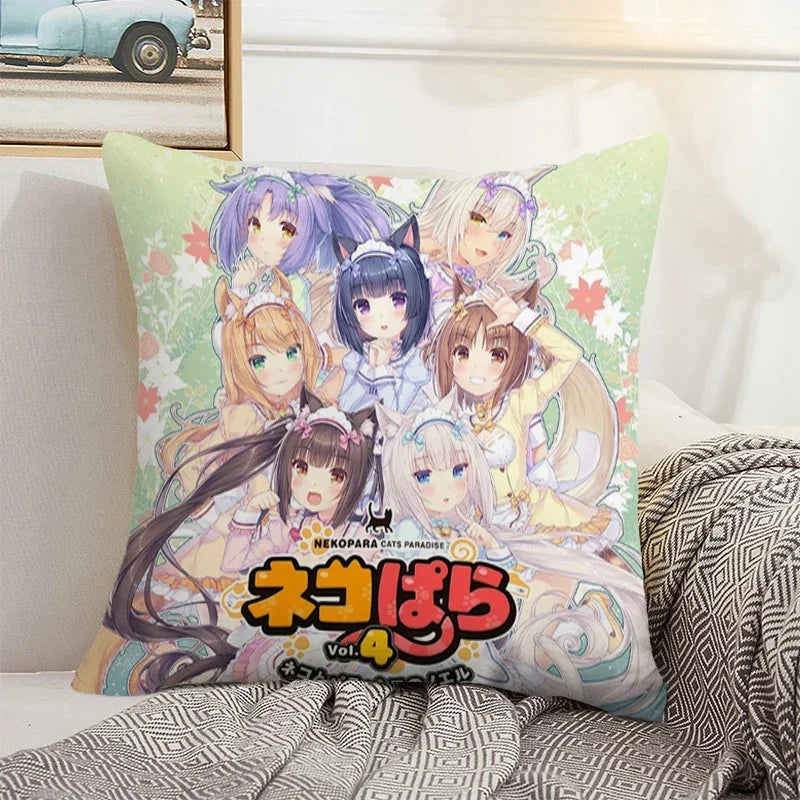 Axyaa 45x45 Cushion Cover - Decorative Pillowcase for Home, Car, and Bed Decor