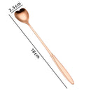 Axyaa Stainless Steel Long Handle Mini Spoon for Dessert Coffee Ice Cream