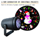 Axyaa LED Snow Projection Light, 360° Rotating Night Light for Christmas Decoration