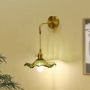 Axyaa Vintage Glass Wall Sconce Light with E27 Led Lamp