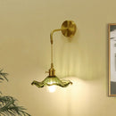 Axyaa Glass Wall Sconce Light Fixtures with E27 LED Lamp