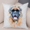 Axyaa Watercolor Dog Pillow - Cozy Pet Animal Pillow for Home Sofa
