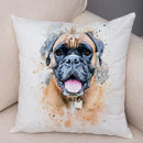 Axyaa Watercolor Dog Pillow - Cozy Pet Animal Pillow for Home Sofa