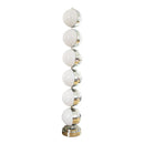 Axyaa Stainless Steel Round Ball LED Floor Lamp for Living Room, Bedroom, Rotating Design