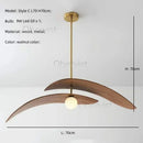 Axyaa Wood Art LED Chandelier for Zen Teahouse Decor