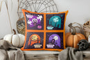 Axyaa Halloween Candy & Ghost Pillow Cover for Sofa, Bedroom, Car