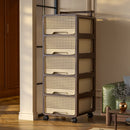 Axyaa Large Capacity Assemblable Storage Cart and Closet Organizer
