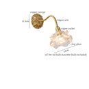 Axyaa Flower Glass LED Wall Lights - Nordic Minimalism Applique Murale