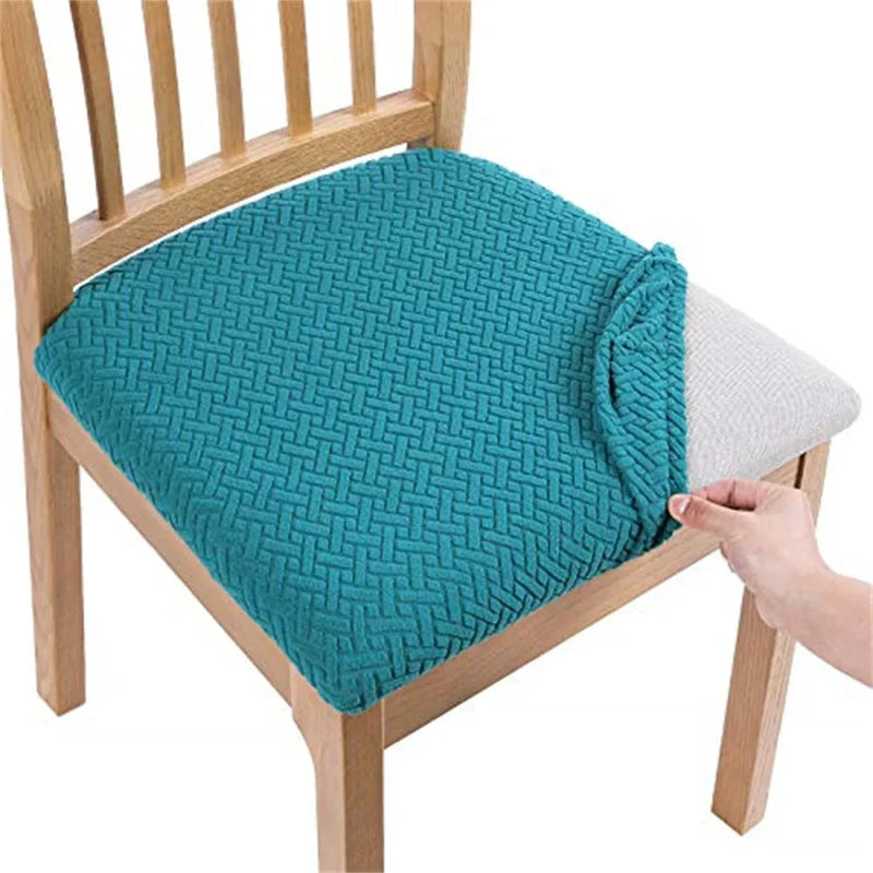 Axyaa Stretch Jacquard Dining Chair Covers: Durable Seat Slipcovers & Protector