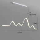 Axyaa LED Strip Pendant Lights for Modern Dining Tables and Bar Counters