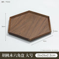 Axyaa Black Walnut Wooden Tea Cup Tray - High-grade Kitchen Storage & Serving Tray