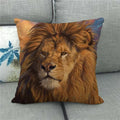 Axyaa Tiger Lion Printed Cushion Cover for Home Sofa Bed Decoration