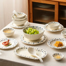 Axyaa Blue Cherry Blossom Ceramic Tableware Set