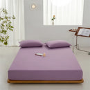 Axyaa Cotton Fitted Sheet - Solid Color, Anti-slip, Adjustable Mattress Cover