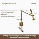 Axyaa Nordic Design Adjustable Bedside Wall Light