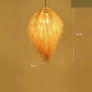 Axyaa Rattan Hat Lamp: Creative Art Lighting for Living Room and Restaurant