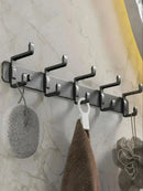 Axyaa Wall Rack Hooks for Bathroom & Kitchen - Folding Robe Towel Holder