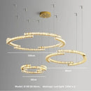 Axyaa Oval Crystal Dimmable Ceiling Chandelier for Villa Bedroom Dining Room