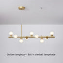 Axyaa Glass Ball Ceiling Chandelier: Modern Lighting Fixture for Dining Living Room & Kitchen