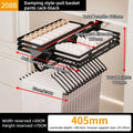 Axyaa Telescopic Pants Rack: Damping Clothes Hanging, Wardrobe Slide Rails, Aluminum Alloy.