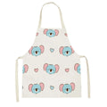 Axyaa Cute Bunny Carrot Apron with Daisies for Home Cooking and Baking
