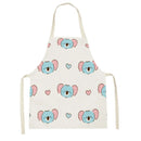 Axyaa Cute Bunny Carrot Apron with Daisies for Home Cooking and Baking