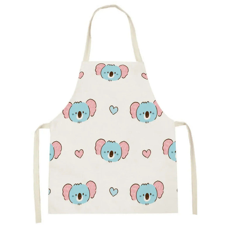 Axyaa Cute Bunny Carrot Apron with Daisies for Home Cooking and Baking